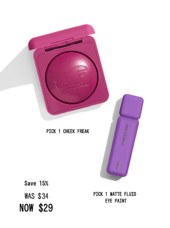 Matte Fluid Eye Paint™ + Cheek Freak Custom Duo 