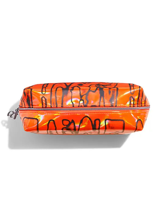 about face Limited Edition Orange Large Cosmetic Bag